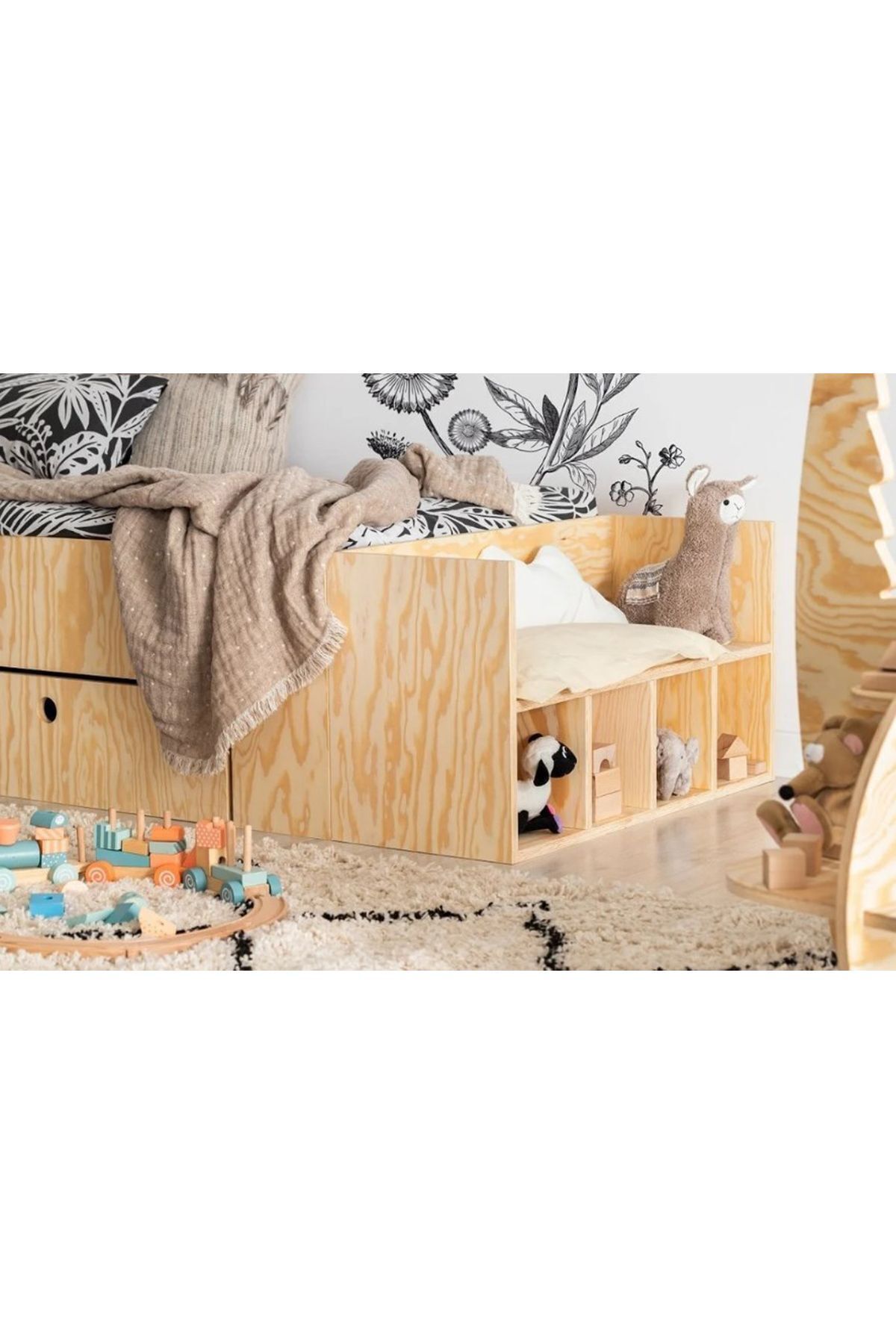 Montessori Karyola - Montessori Yer Karyolası - Montessori Yatak - tree143
