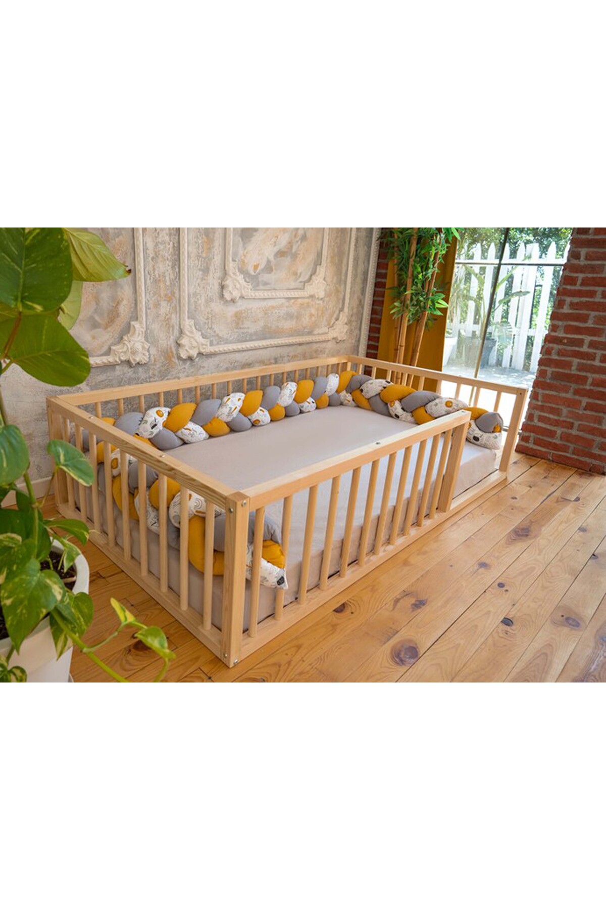 Montessori Ahşap Karyola -montessori Karyola - Montessori Yatak - tree122