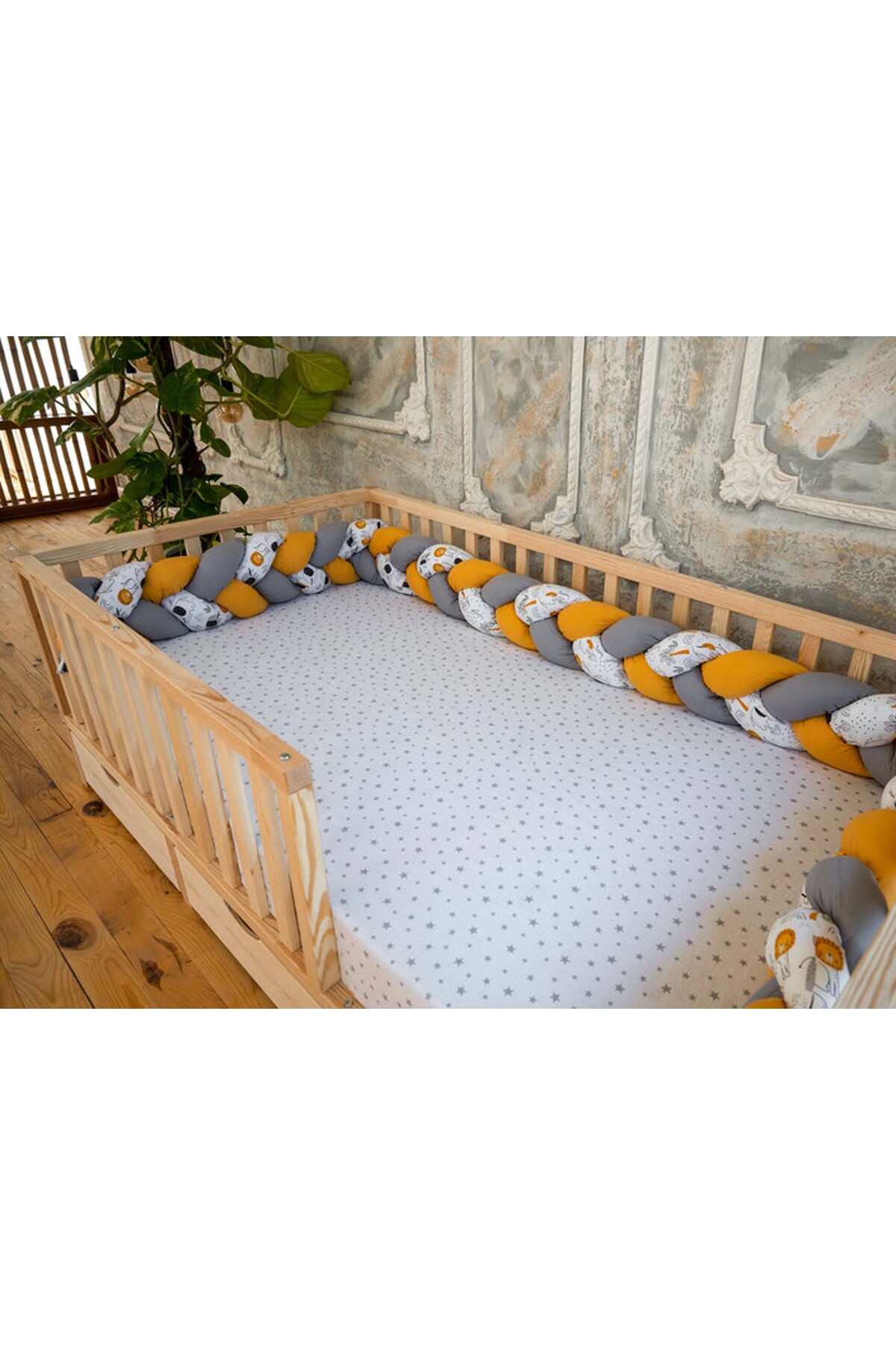 3 çekmeceli  Montessori Ahşap Karyola - Montessori Yatak - Montessori Karyola -  -tree117